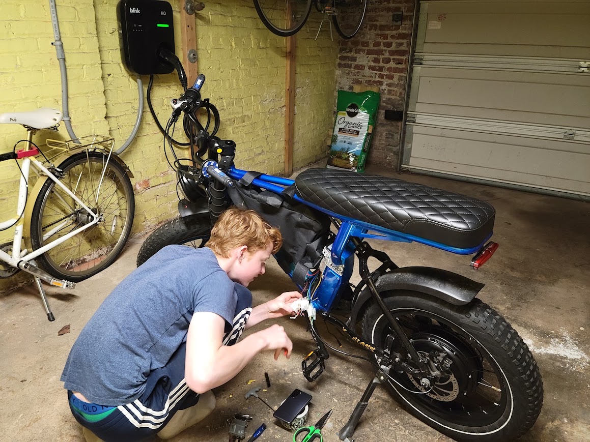 Me working on blueberry.