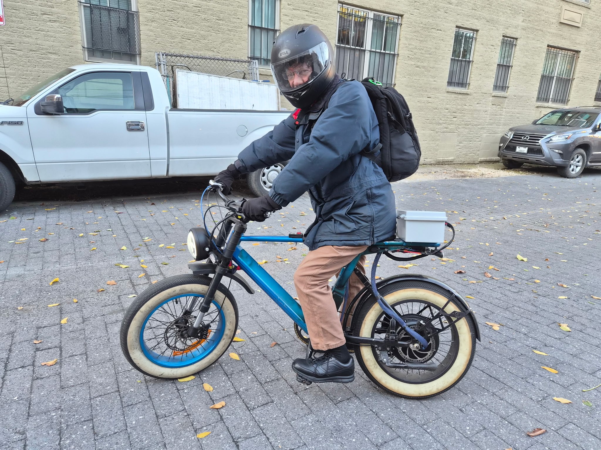 My dad on blueberry.