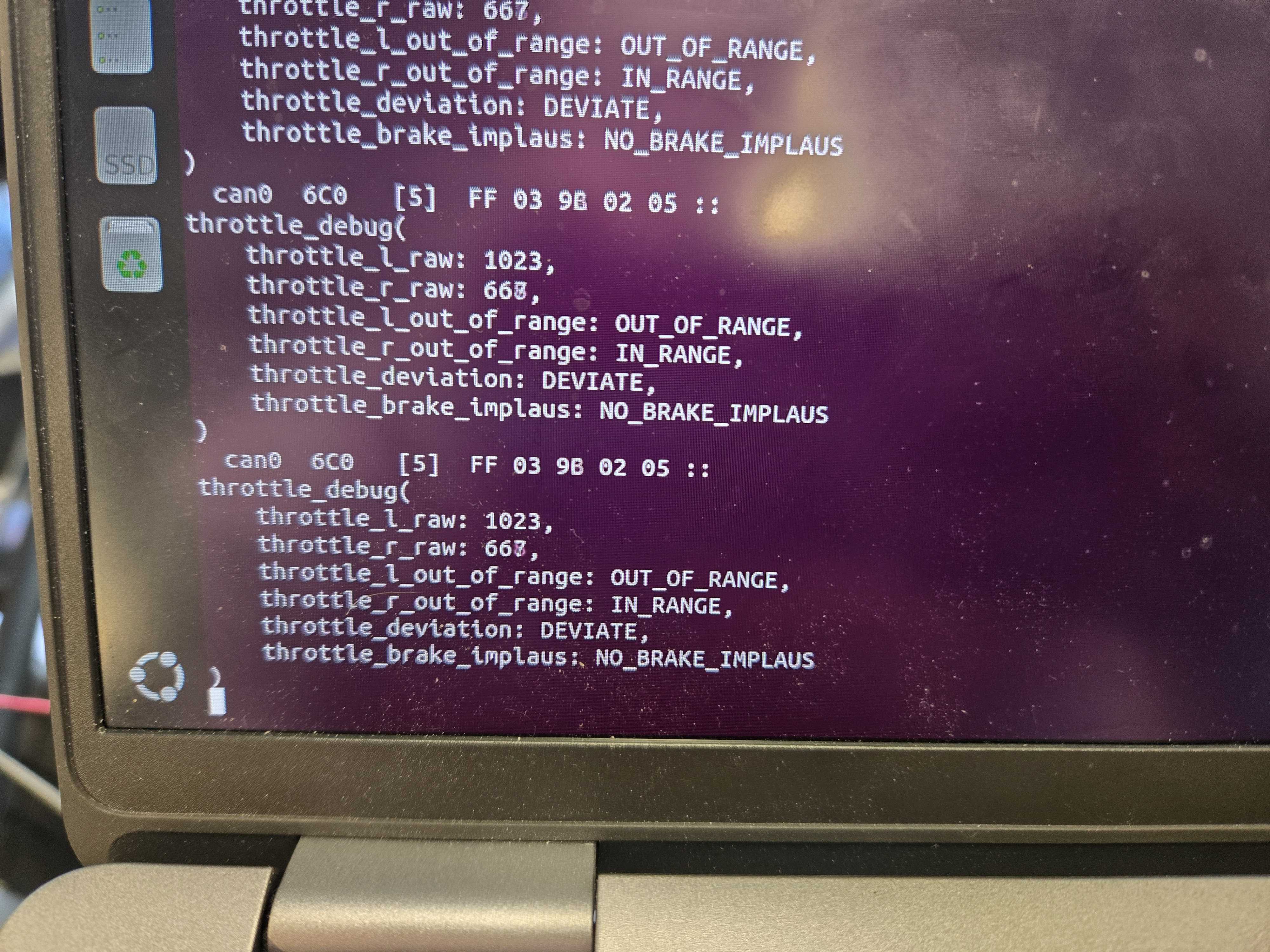 .dbc terminal output.