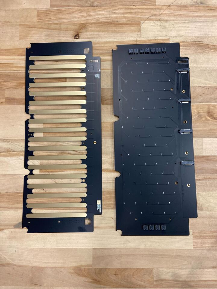 The previous Mk6 power board and thermistor board side-by-side